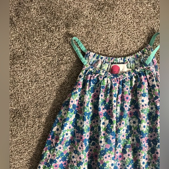 Mini Boden Printed Dress Set in Sea Breeze Blue Floral Print Size 7-8 Years - Picture 13 of 16